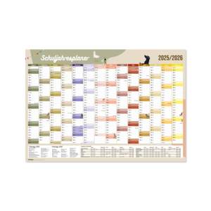 2025/2026 School Year Planner <b>Poster</b> Printed Paper Calendar - Product Image 1
