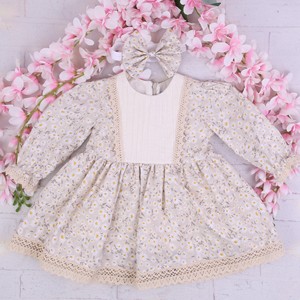 Vestido Informal de Algodón 100% con Diseño Floral Vintage de Alta Calidad para Niña, Vestido Blanco con Encaje para Recién Nacida, Ropa para Bebé de Tres Años - Product Image 5
