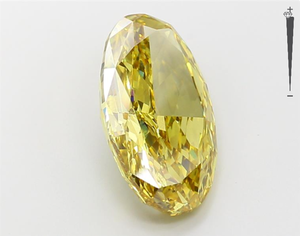 ผู้ผลิตเพชรอินเดียได้รับการรับรอง6CT 7ct สีเหลืองรูปไข่ตัดหลวมเพชรสีแฟนซีสำหรับการทำสร้อยคอ - Product Image 4