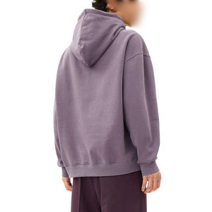 Sweat à capuche décontracté à manches longues en pur coton pour hommes et femmes, meilleure vente, impression numérique solide, sweat à capuche surdimensionné 100% coton - Product Image 2