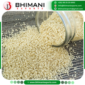 Graines de sésame blanches pures décortiquées de haute qualité, nouvelle récolte, sans OGM, certifiées APEDA, emballage en vrac, origine Inde - Product Image 2