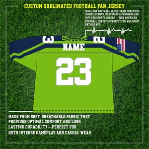 2025 nuevo estilo de camiseta de fútbol americano bordada para hombres al por mayor, camiseta barata de mejor calidad para fanáticos con mangas cortas transpirables - Product Image 3