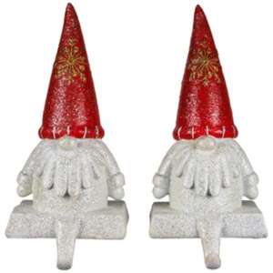 Winter Wonderland Christmas Stocking Holder Soporte de gancho de metal Mantel Chimenea Decoración Santa Trineo Reno Stocking Display - Product Image 2