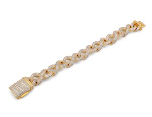 Pulseras de Eslabones Cubanos de Plata de Ley para Hombre, Joyería Fina, Estilo Hip Hop, Fabricante Indio, Regalo para Fiestas - Product Image 4