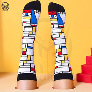 Chaussettes de football personnalisées en coton pour hommes, chaussettes de sport longues, chaussettes de football antidérapantes au-dessus du genou, haute qualité - Product Image 5