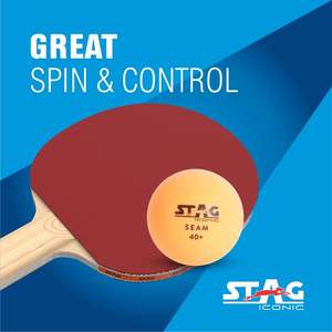 ลูกปิงปอง STAG Iconic Seamless Professional Style แบบไร้รอยต่อ ผลิตจากพลาสติก ABS สำหรับการฝึกซ้อม การแข่งขัน และการเล่นเพื่อความบันเทิง - Product Image 4