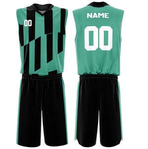 Uniforme de baloncesto ligero de 100% poliéster para hombre, logotipo personalizado de secado rápido y nombre del jugador, servicio OEM, conjuntos de estilo impreso - Product Image 2