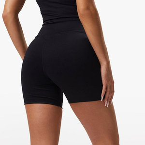 Custom Design Women Yoga <b>Shorts</b> High Waist Comfortable Fit Personalized Color Options For Activewear Clothing - Product Image 2