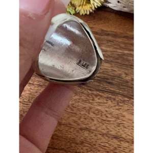 Betta Lee Spiny Oyster & Sterling <b>Silver</b> Vintage <b>Statement</b> <b>Ring</b> Fashionable Bezel Setting Size 14 for Christian Occasions - Product Image 5