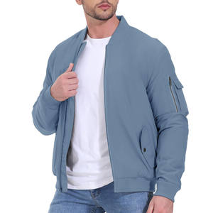 Baseball Satin Streetwear Grande Taille Manteaux Logo Brodé Coupe-Vent Hip Hop Lâche Manteau Hommes Casual Zipper Veste Pour Hommes - Product Image 1