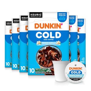 Café Frío con Sabor a Vainilla Francesa Dunkin', 60 Cápsulas Keurig K-Cup - Product Image 5