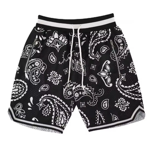 Pantalones cortos de malla de baloncesto para hombre al por mayor negro bolsillo lateral de secado rápido alta calidad informal bajo MOQ directamente fabricante de Pakistán - Product Image 4