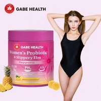 Gummies Probiotiques pour Femmes avec Écorce d'Orme Rouge, Favorisent l'Équilibre de la Flore Vaginale, le pH, l'Immunité et la Santé Digestive, 60 unités, Marque Privée OEM