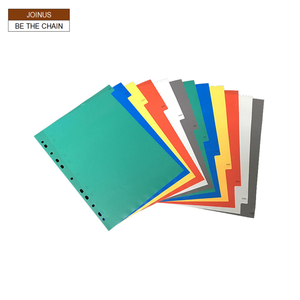 <b>Plastic</b> <b>Divider</b> Tabs 12-Page Colorful Index Separators AF-1695 - Product Image 1