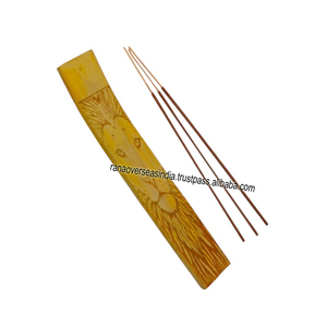 Soporte para cenizas de incienso de madera con estampado esmaltado superventas para decoración del hogar y regalo de meditación - Product Image 2