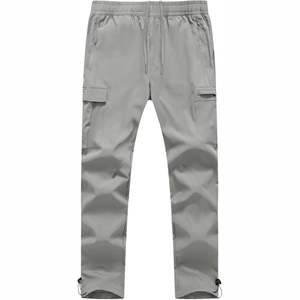 Pantalons de sport en toile légers pour hommes, taille haute, respirants, vêtements de sport personnalisés, pantalons de survêtement décontractés, taille élastique, séchage rapide - Product Image 2