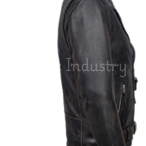 Chaqueta de moto de cuero negro para hombre, nuevo estilo motorista, piel de vaca auténtica, chaqueta de moto de talla grande - Product Image 3