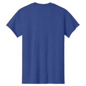 Short Sleeve O-Neck T-<b>Shirt</b> 100% Cotton Puff Printing Front Street Style Loose Fit Color Cobalt Unisex - Product Image 2