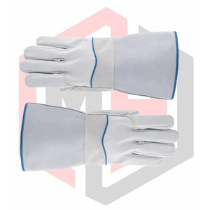 Guantes de Trabajo de Seguridad de Cuero Vacuno Premium con Puño Largo, Resistentes al Calor y Antiestáticos, 7 oz, 14 Pulgadas - Product Image 6