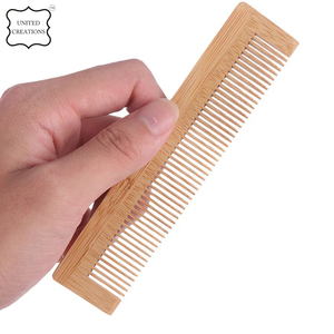 Peine de bambú biodegradable ecológico Peines de pelo de hotel desechables Peines de bambú de madera para el cabello - Product Image 2