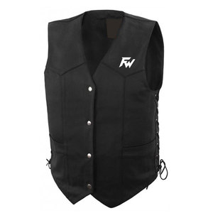 Wholesale Breathable Durable Lightweight Leather <b>Vest</b> Top Selling Cheap Price OEM Service <b>Men</b> Leather <b>Vest</b> - Product Image 2