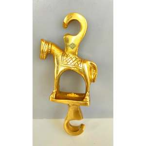 Cadena de latón estilo tradicional con diseño de caballo, artículo de decoración para el hogar - Product Image 1