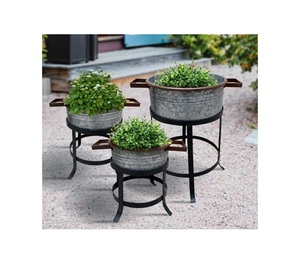 Maceta decorativa clásica de Metal para maceta, uso para el hogar y el jardín, maceta, tamaño personalizado, hecha a mano a granel - Product Image 3