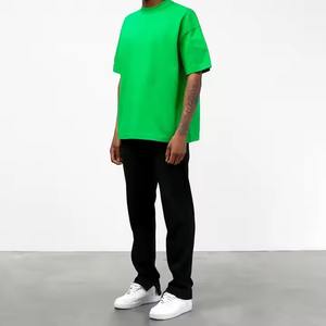 เสื้อยืดคอกลมผ้าฝ้ายฟอกสีสไตล์วินเทจทรงหลวมแขนสั้นสำหรับผู้ชาย - Product Image 6