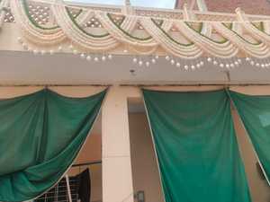 Tela DEL SUR DE LA India Jasmine Bandarwar | Colgante de puerta de loto de madera Sola para Mangalasnanam, Langavoni, Temple & Home Decor - Product Image 4