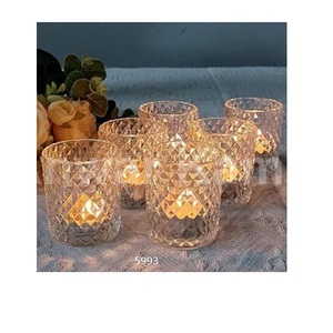 เชิงเทียนเชิงเทียนแก้วใสสำหรับโชว์โต๊ะเชิงเทียนสำหรับงานแต่งงานและตกแต่งบ้าน - Product Image 1