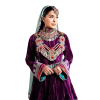 Dentelle afghane Kuchi originale OEM, taille haute, broderie afghane de haute qualité, design traditionnel pashtun, style indien Banjara