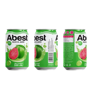 Bebida de jugo de guayaba fresca Abest en latas de aluminio de 330ml-Lo mejor de los refrescos vietnamitas con sabor natural y calidad premium - Product Image 3