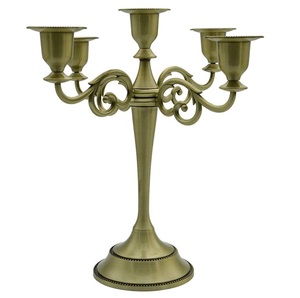 Chandelier 3 bras en métal bougeoir moderne classique en verre bougeoir romantique dîner bougeoirs Table mariage maison Decora - Product Image 4