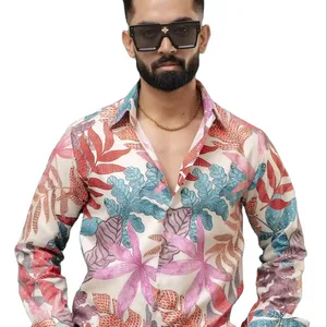 来自孟加拉国非常吸引人的颜色多色100% 棉优质最新设计定制男士长袖衬衫
