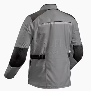 Nouvelle conception de veste d'hiver unisexe en Cordura, couleur unie, imperméable, coupe-vent, logo personnalisable sur le devant, options décontractées, col Bann haut - Product Image 3