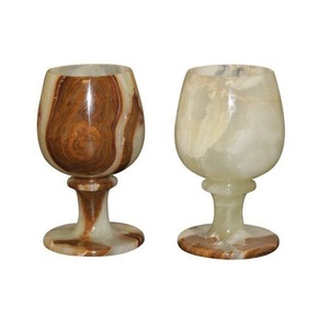 Royal designer marble drinking <b>glass</b> elegant handcrafted polished <b>tumbler</b> suitable for homes dining tables parties hotels - Product Image 2