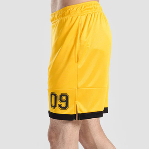 Haute qualité séchage rapide Polyester maille Gym Fitness Shorts respirant solide Anti-rides fermeture éclair poches pour hommes femmes athlétique - Product Image 3