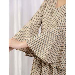 Robe longue en coton imprimé style parapluie, vêtements indiens et pakistanais - Product Image 4