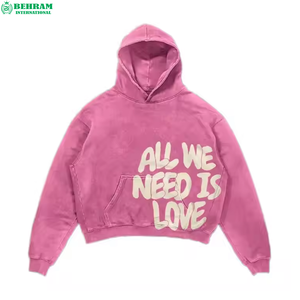 Sweat-shirts pour hommes de haute qualité, vintage, effet délavé, imprimés DTG, avec poche kangourou, 100% coton, doublure en polaire, écologiques, pour l'hiver - Product Image 1