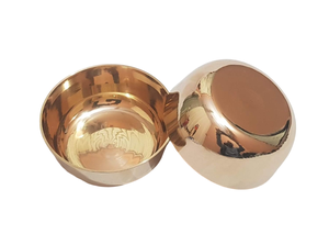 Bol en métal en laiton avec support Bol de service de fruits fini antique décoratif Utilisation du service de dîner de mariage - Product Image 5