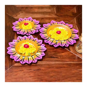 Cuenco Urli de Metal Premium con soporte 2025 calidad estándar superior, Color dorado, flores de diseñador hechas a mano cuencos de decoración de lujo para el hogar - Product Image 5