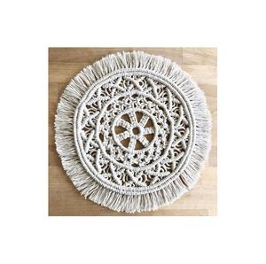 Manteles individuales redondos resistentes al calor con logotipo personalizado para cocina y comedor, manteles individuales con estampado de borlas tejidas de macramé bohemio, manteles individuales antideslizantes - Product Image 6