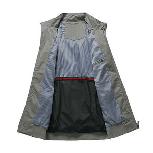 2024 hommes décontracté hiver coupe-vent veste col montant enduit respirant extérieur Streetwear longue longueur nouvelle lettre exigeante - Product Image 6