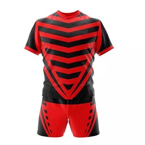 Nouveaux ensembles de maillots de rugby pour hommes en polyester 100% de qualité supérieure, à séchage rapide, avec un nouveau design sublimé, sur mesure, en gros, 2025 - Product Image 4