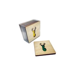 Posavasos de madera Gadgets para el hogar Accesorios de Bar Posavasos de madera de múltiples formas para la venta - Product Image 3