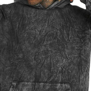 Sweat-shirt à capuche pour homme de haute qualité, sur mesure, délavé à l'acide, basiques, coton mélangé, nouveau style, motif imprimé, vente en gros - Product Image 3