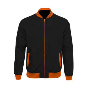 เสื้อแจ็กเก็ตบอมเบอร์ทางการสำหรับทุกเพศน้ำหนักเบาคอตั้งโลโก้ด้านหน้ากันน้ำเสื้อโค้ทระบายอากาศได้สำหรับฤดูหนาว - Product Image 1