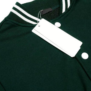 Chaqueta Universitaria de Moda Urbana, Diseño Acolchado Cómodo, Prenda Exterior Informal de Vanguardia, Chaqueta de Felpa Francesa 100% Algodón para Hombre - Product Image 5