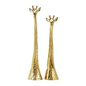 Sculpture de girafe antique petite et grande pièce maîtresse de girafe Vintage articles maison jardin décoration objet événement fournitures - Product Image 6