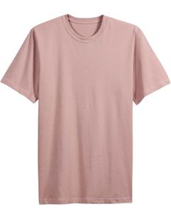 T-shirt en coton pour homme, doux, respirant, col rond, uni, décontracté, manches courtes, confortable, durable, à porter tous les jours, en gros - Product Image 1